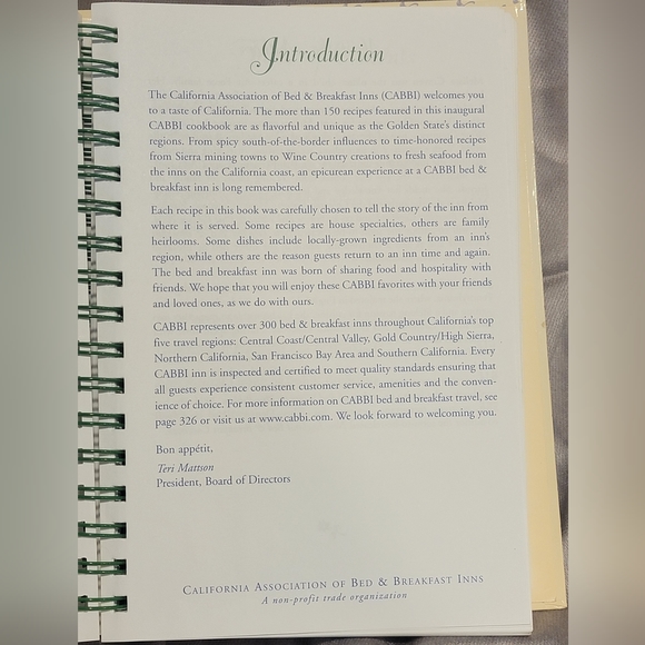 California Bed & Breakfast Cookbook #6 in the Series - Picture 8 of 13